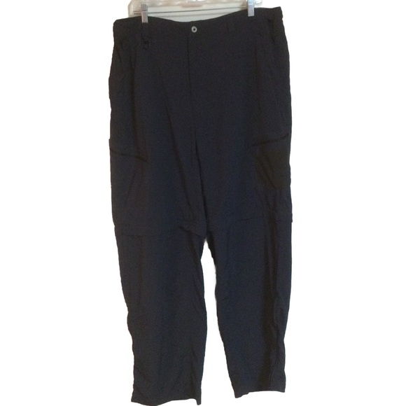 THREE FORKS RANCH Men XL Blue 100% Nylon Convertible Outdoor Hiking Pants - Picture 5 of 10